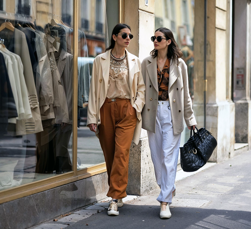 women, shopping, stroll